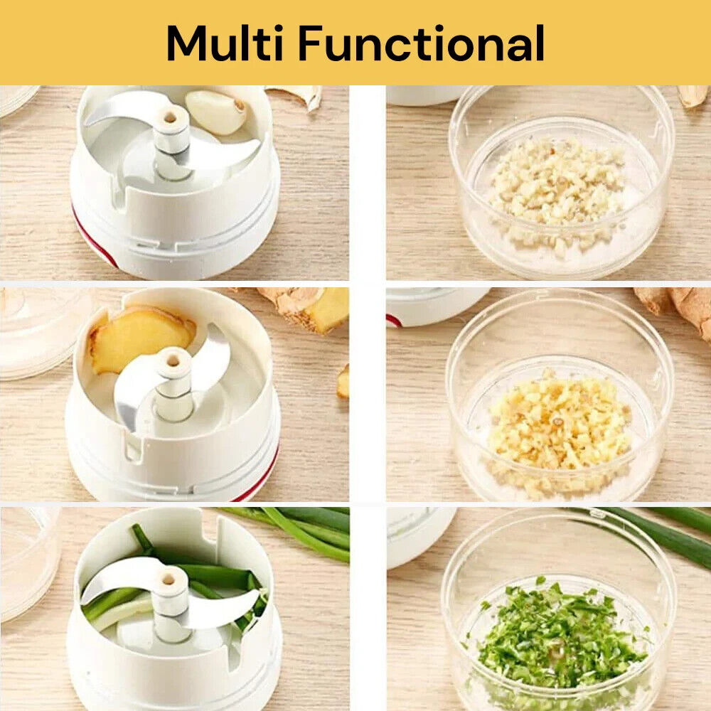 Manual Garlic Onion Chopper Food Meat Mincer Fruit Vegetable Crusher Blender
