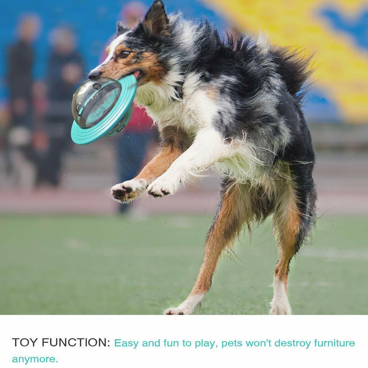 Dog Planet Treat Feeder Toy Tumbler Puzzle Interactive Leak Pet Food Dispenser