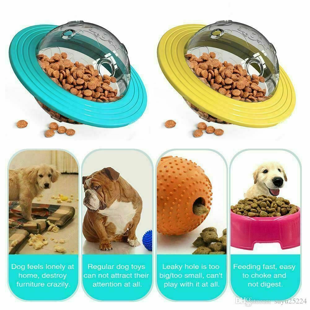 Dog Planet Treat Feeder Toy Tumbler Puzzle Interactive Leak Pet Food Dispenser