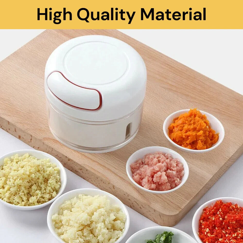 Manual Garlic Onion Chopper Food Meat Mincer Fruit Vegetable Crusher Blender