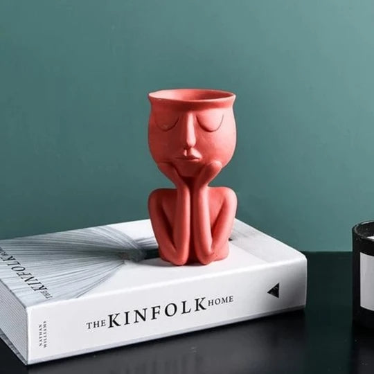 Human Figure Plant Pot