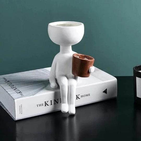 Human Figure Plant Pot