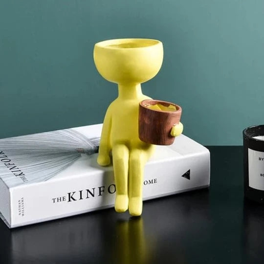 Human Figure Plant Pot