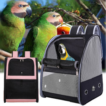 Bird Parrot Carrier Breathable Travel Cage Carrying Backpack Pet Supplies Shoulder Bag