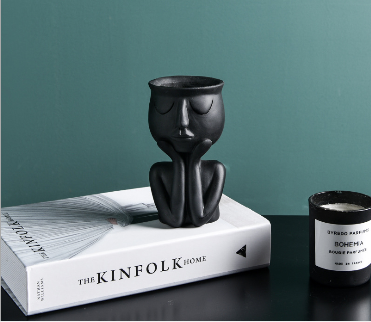 Human Figure Plant Pot