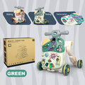 3 in 1 Kids Baby Toddler Walker Ride on Toy Step Develop Game Panel Activity
