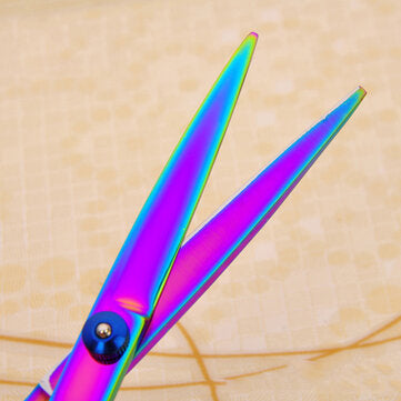 7'' Pet Hair Scissors Tool Grooming Cutting Thinning Curved Shears Comb Kit for Dog Cat Hair Stlyle