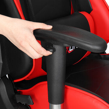Douxlife® Racing GC-RC01 Gaming Chair Ergonomic Design 180°Reclining with Thick Padded High Back Added Seat Cushion 2D Ajustable Armrest for Home Office