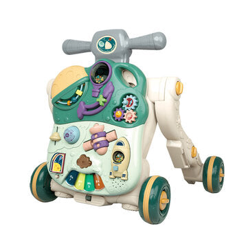 3 in 1 Kids Baby Toddler Walker Ride on Toy Step Develop Game Panel Activity