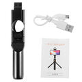 K10S Extendable bluetooth Tripod Selfie Stick With 2-Gear Stepless Dimming Light LED Fill Light for Mobile Phone