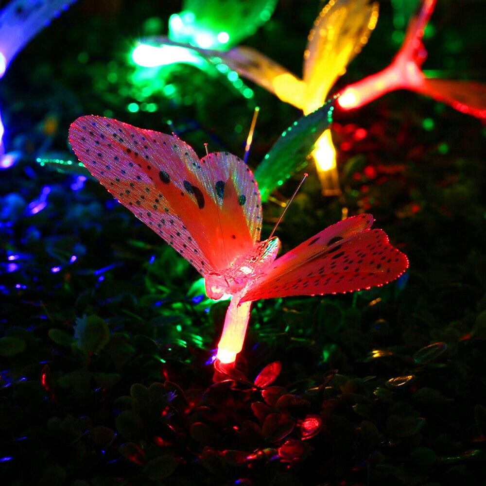12 LED Solar String Fairy Lights Butterfly