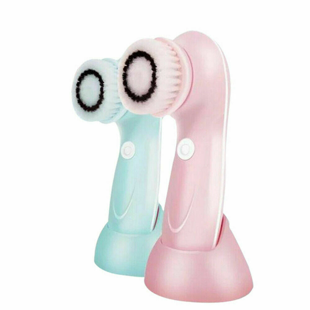 3in1 Electric Facial Brush Skin Care Cleaning Waterproof Massager Face Cleaner