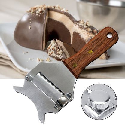 Stainless Steel Chocolate Shaver Truffle Cheese Slicer with Wavy Blade