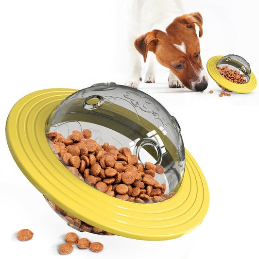 Dog Planet Treat Feeder Toy Tumbler Puzzle Interactive Leak Pet Food Dispenser