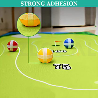 Chipping Golf Game Mat Set Golf Practice Mats Indoor Outdoor Games Family Gifts