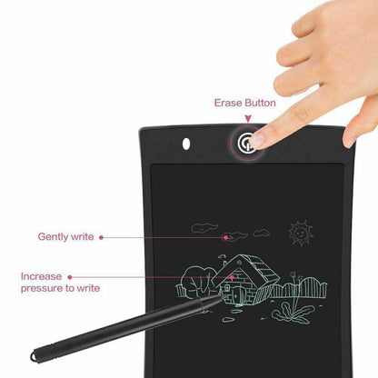 Digital 10" LCD Writing Drawing Magic Tablet Doodle Board Colorful Toddler Kids