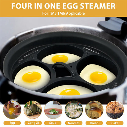 4-Egg Egg Poacher Insert Non-Stick Egg Poacher Accessory For Thermomi