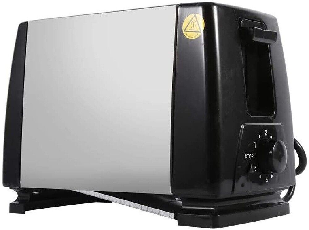 Electric Automatic Toaster Bread Stainless Steel 2 Slice Extra Wide Slot Toaster