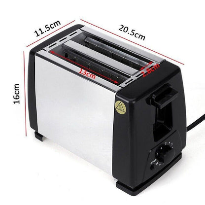 Electric Automatic Toaster Bread Stainless Steel 2 Slice Extra Wide Slot Toaster