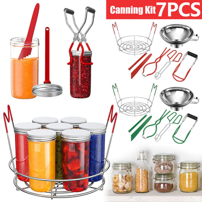 7Pcs Canning Supplies Starter Kit Canning Tools Stainless Steel Canning Rack ww