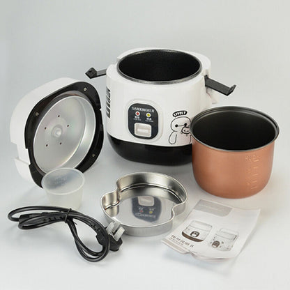 For 1-2 Person Portable Mini Electric Rice Cooker 1.2L Small Rice Cook 3 Cups AU