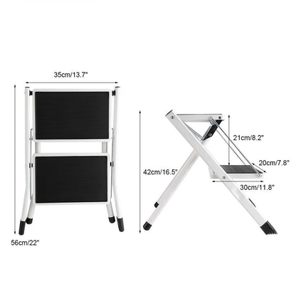 AU 2 Step Stool Folding Ladder Anti Slip Safety Tread Home Kitchen up to 120KG