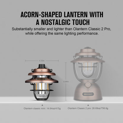 Classic Mini Rechargeable LED Portable Camping Lantern Tent Lamp