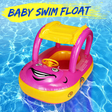 Inflatable Sunshade Safety Car Baby Float Seat Boat Swim Water Pool