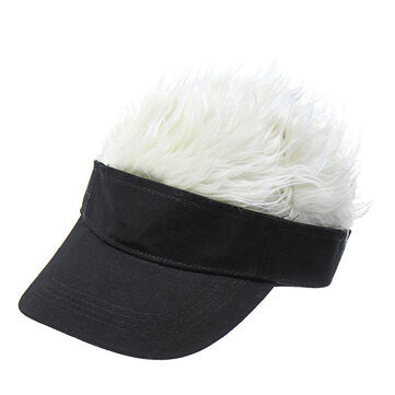 Creative Wig Baseball Hat Hip Hop Sunshade Golf Hat Wacky Duck Tongue Sun Hat