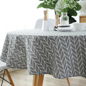 150cm Round Colorful Table Cloth Yellow/ Grey/ Colorful Cotton Linen Table Mat Household Garden Dining Tableware For Home Decoration