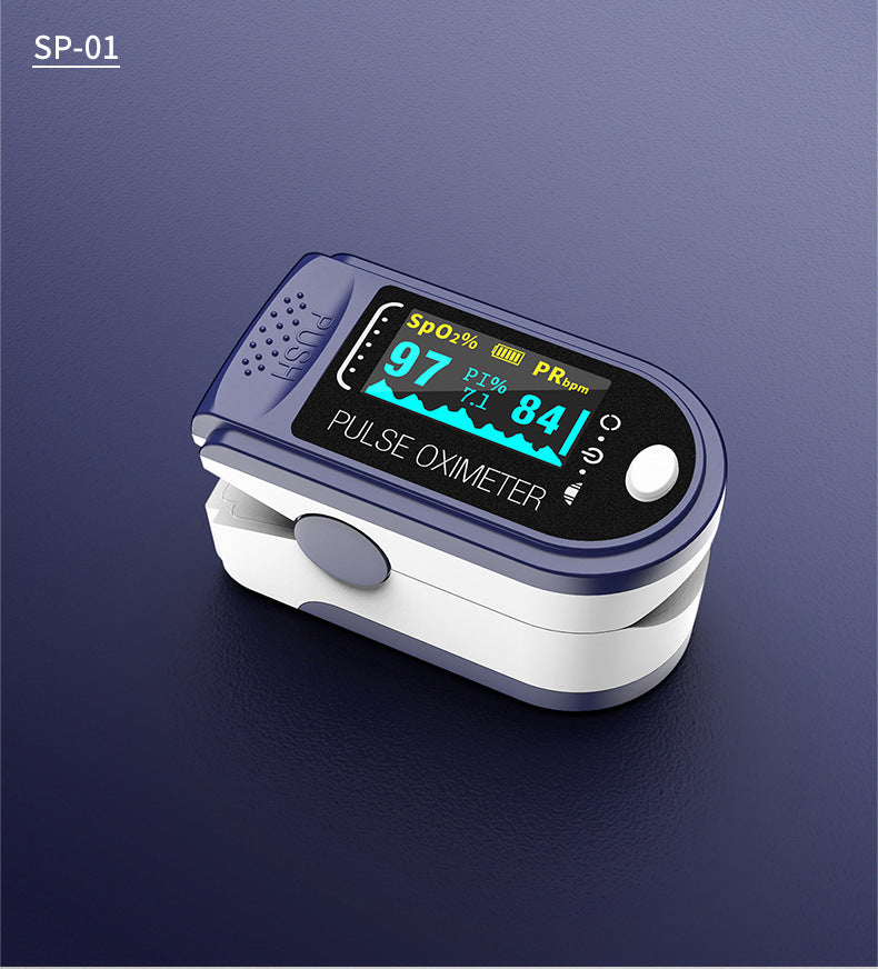 Portable Blood Oxygen Monitor Finger Pulse Oximeter