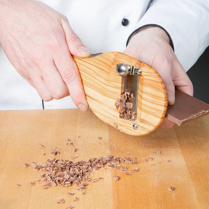 Wooden Chocolate Shaver Truffle Slicer with Straight Blade