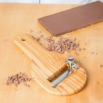 Wooden Chocolate Shaver Truffle Slicer with Straight Blade
