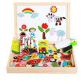 Kids Child Educational Magnetic Box Set with Whiteboard Jigsaw Board Puzzle Toys