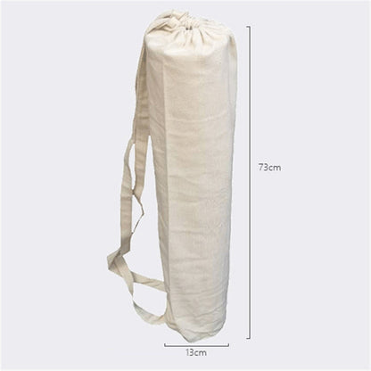 Yoga Mat Bag Protable Lightweight Linen Thicken Widen Large Capacity Drawstring Yoga Sport Fitness Shoulder Backpack Storage Bag