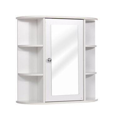 Privmedi Wall Mounted Bathroom Cabinet Make Up Mirror Houlder Shelf  Large Capacity Home Cupboard Cosmetic Storager
