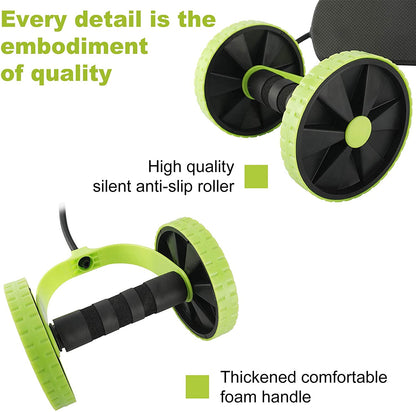 Ab Roller Wheel Core Abdominal Exercise Fitness Trainer Multi-Functional Home Gym Workout Equipment