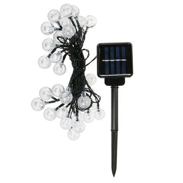 6.5m Solar Powered 30 LEDs String Light Garden Paths Yard Decor Lamp Outdoor Waterproof