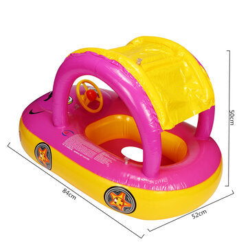 Inflatable Sunshade Safety Car Baby Float Seat Boat Swim Water Pool