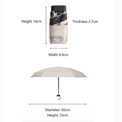 【Portable umbrella】Ultralight Mini Flat Umbrella Portable Six Folding Clear Umbrella Rain Women Small Men Umbrella Kids Sun Protect Anti UV Parasol