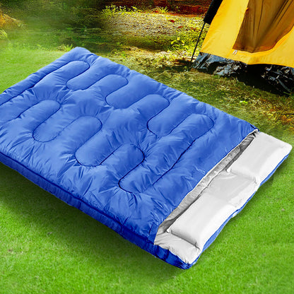Mountview Sleeping Bag Double Bags Outdoor Camping Thermal