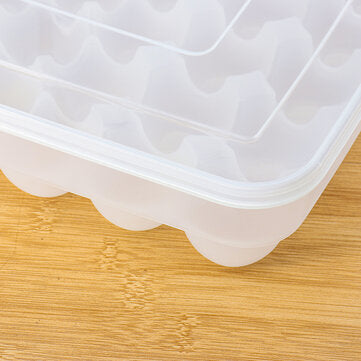 PP Transparent Egg Storage Box Outdoor Camping Traveling Food Storage Box Stackable Egg Holder