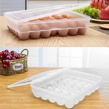 PP Transparent Egg Storage Box Outdoor Camping Traveling Food Storage Box Stackable Egg Holder