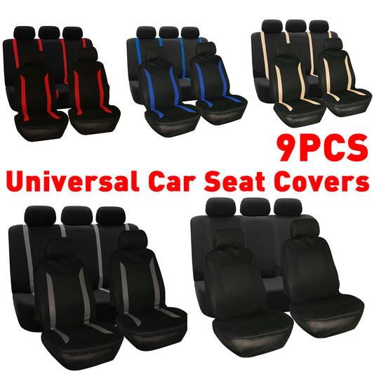 Universal  Car Two Five Seat Covers Set Full Car Seat Cushion  Dust Protector