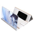 14" Wood 3D HD Phone Screen Magnifier Video Movie Amplifier For Smart Phone