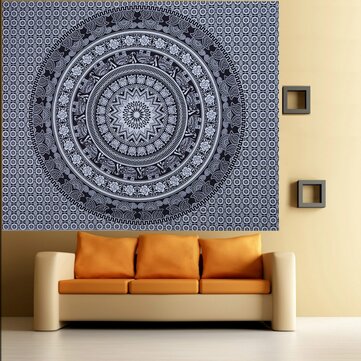 210*150cm Mandala Tapestry Room Wall Hanging Art Tapestry Pictures Camping Tent Sofa Cover Bedspread Home Office Decoration