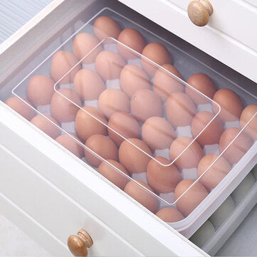 PP Transparent Egg Storage Box Outdoor Camping Traveling Food Storage Box Stackable Egg Holder