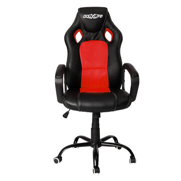 Douxlife® Classic GC-CL01 Gaming Chair Flexible Rocking Design with PU Material High Breathability Mesh Widened Seat for Home Office