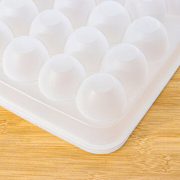 PP Transparent Egg Storage Box Outdoor Camping Traveling Food Storage Box Stackable Egg Holder