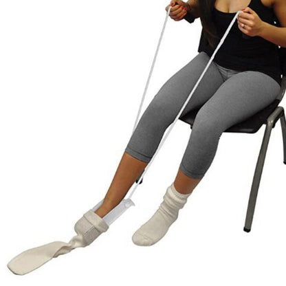 Sock Aid - Easy On and Off Stocking Slider - Pulling Assist Device Anti-Pressure